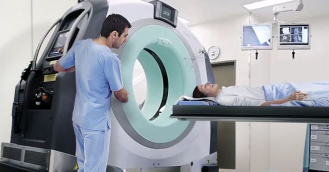 Укладка пациента в томограф